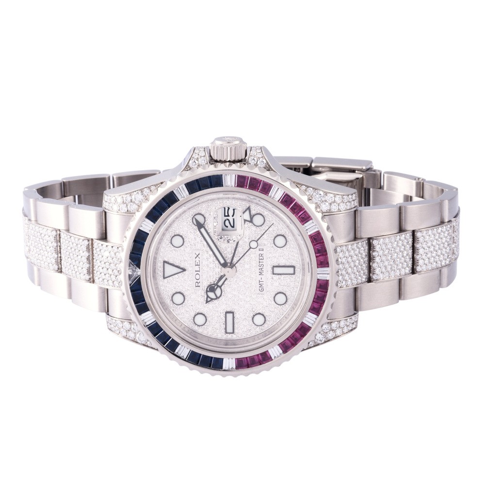 ロレックス GMTマスターII 116759SARU.FDDTOCD 全面ダイヤ ホワイト