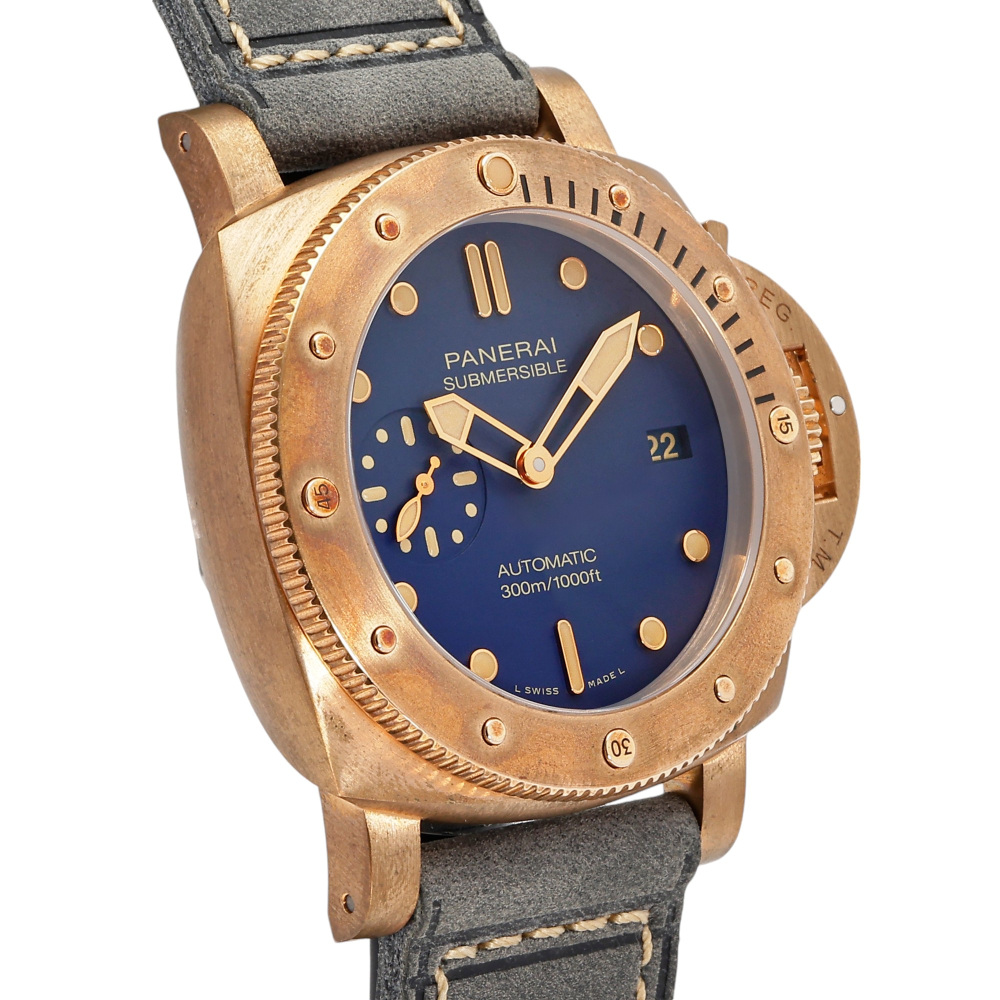 中古] パネライ サブマーシブル ブロンゾ ブルー アビッソ PAM01074