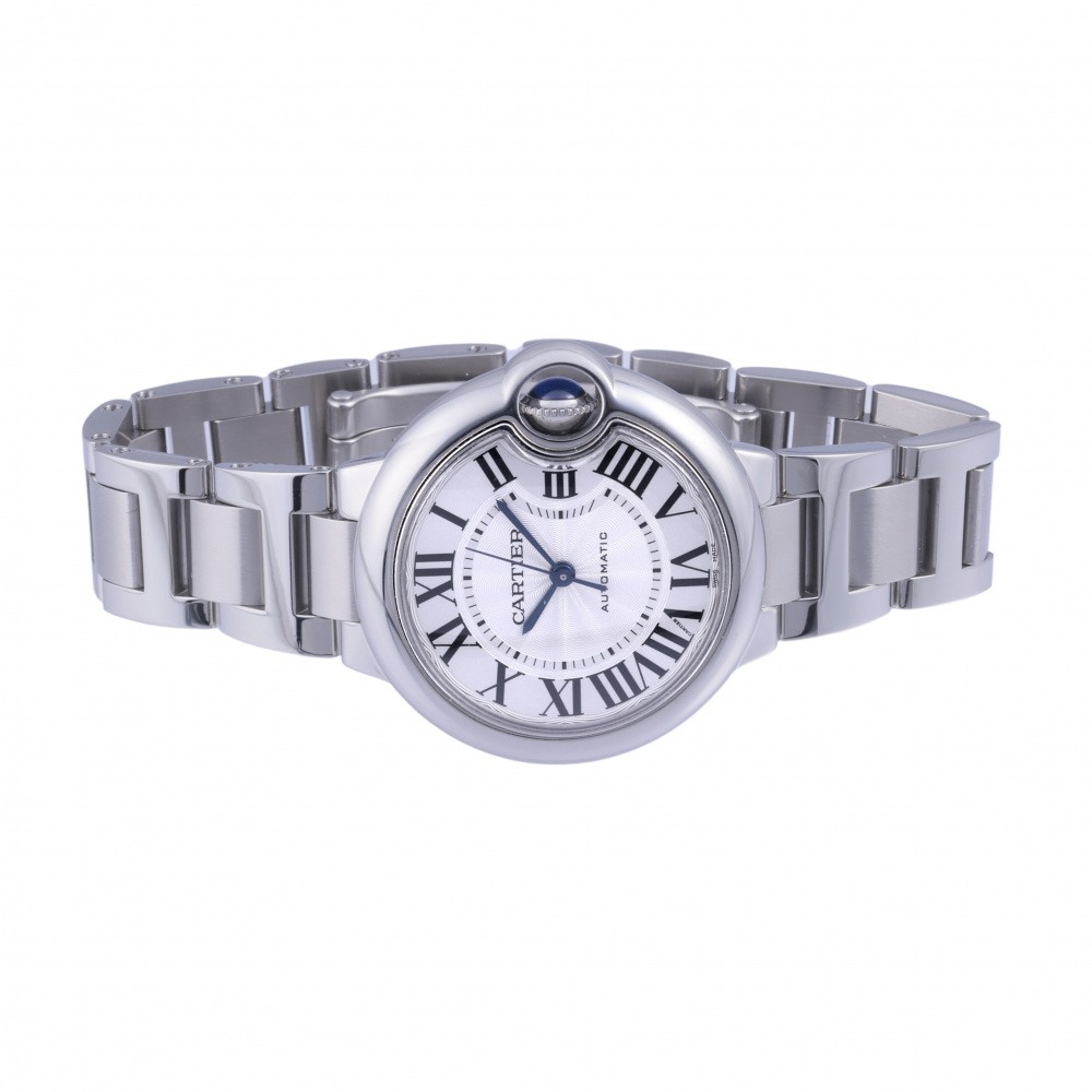 CARTIER カルティエ ウォッチ バロンブルーMM 時計 W6920071 腕時計
 ステンレス シルバー 自動巻き シルバー文字盤 レディース【中古】 楽天市場】カルティエ バロンブルー w6920071（腕時計）の通販