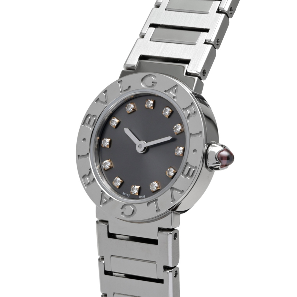 New] BVLGARI Bulgari Bulgari BBL23C6SS12gray diamond  display picture 3