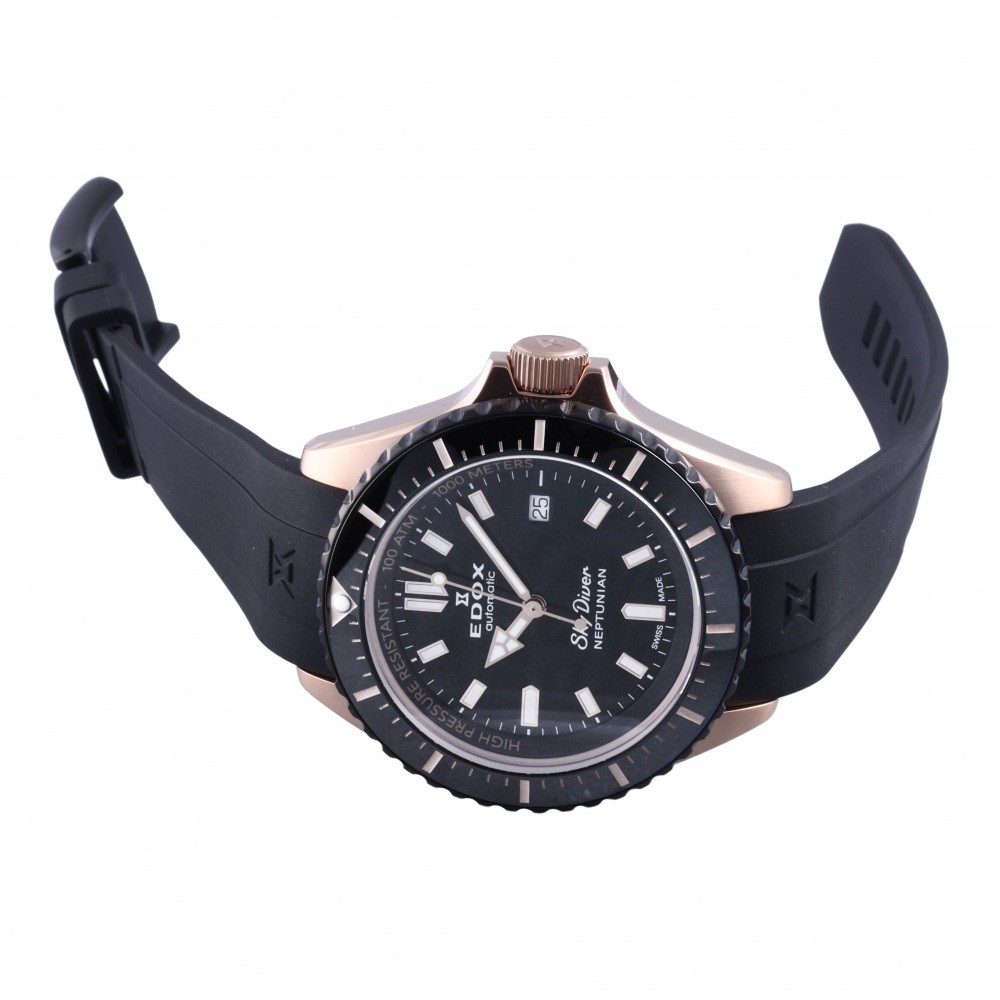 新品] エドックス ネプチュニアン 8012037RNNCANIRブラック ステンレス