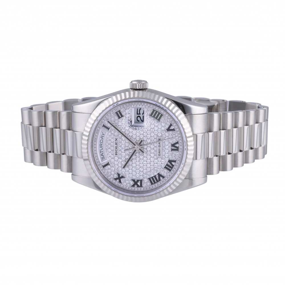 Rolex Day-date 118239.FDRMPR Full diamond/Roman Full diamond