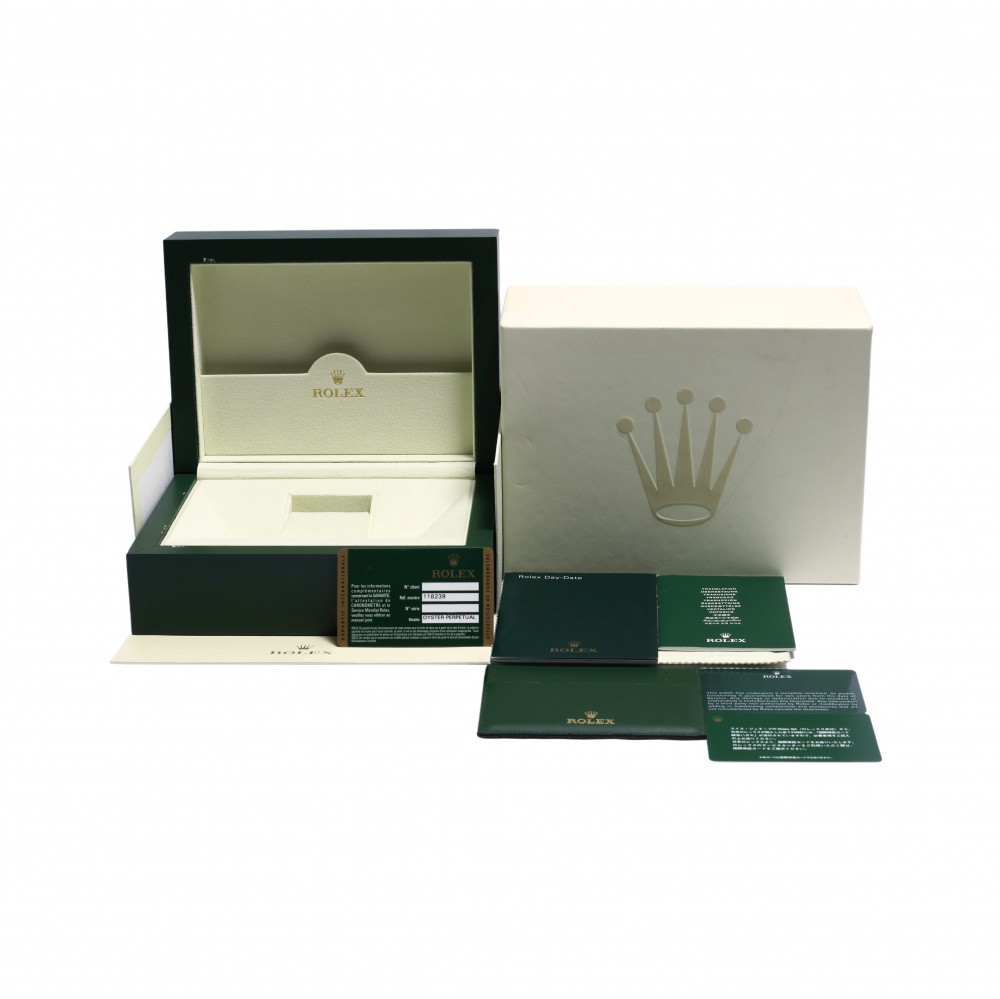 管理番号66804 ロレックス　デイデイト　箱 ロレックス デイデイト 118239.FDRMPR 全面ダイヤ/ローマン 全面ダイヤ