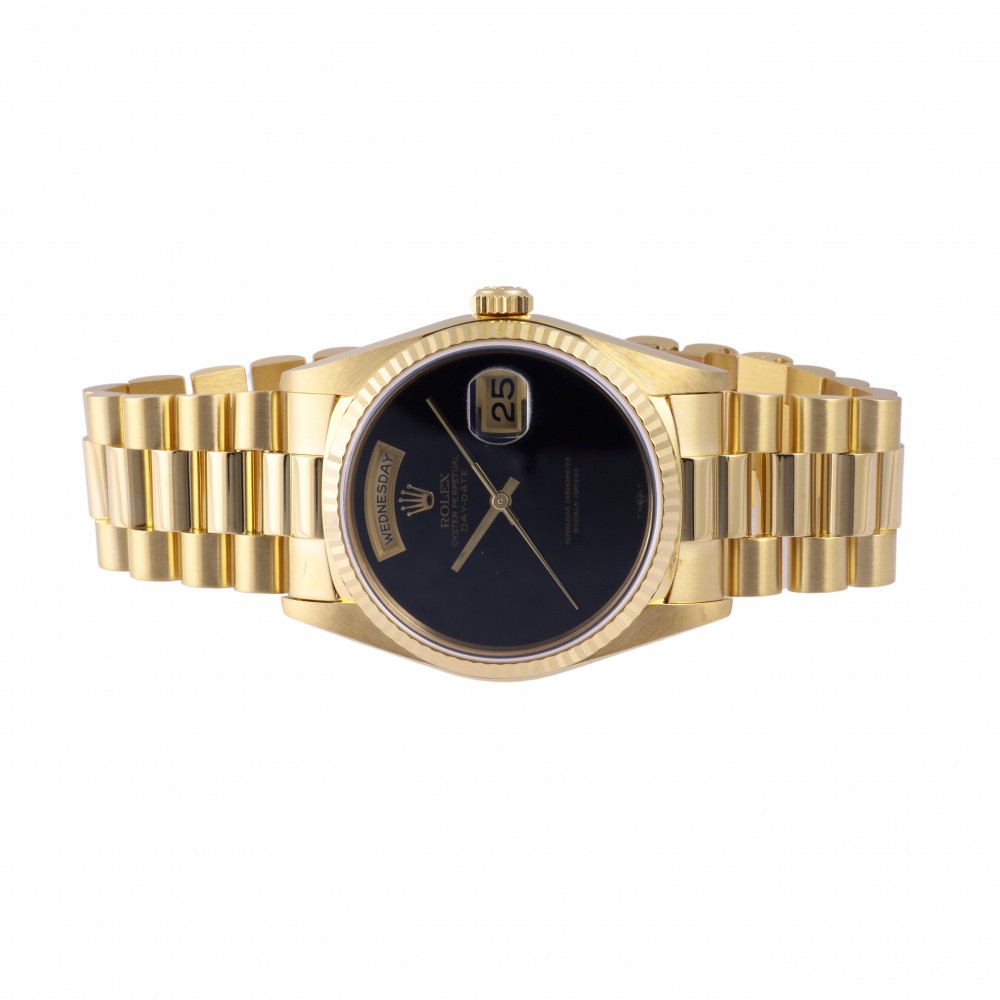 ロレックス デイデイト 18238.OY オニキス ブラック イエローゴールド