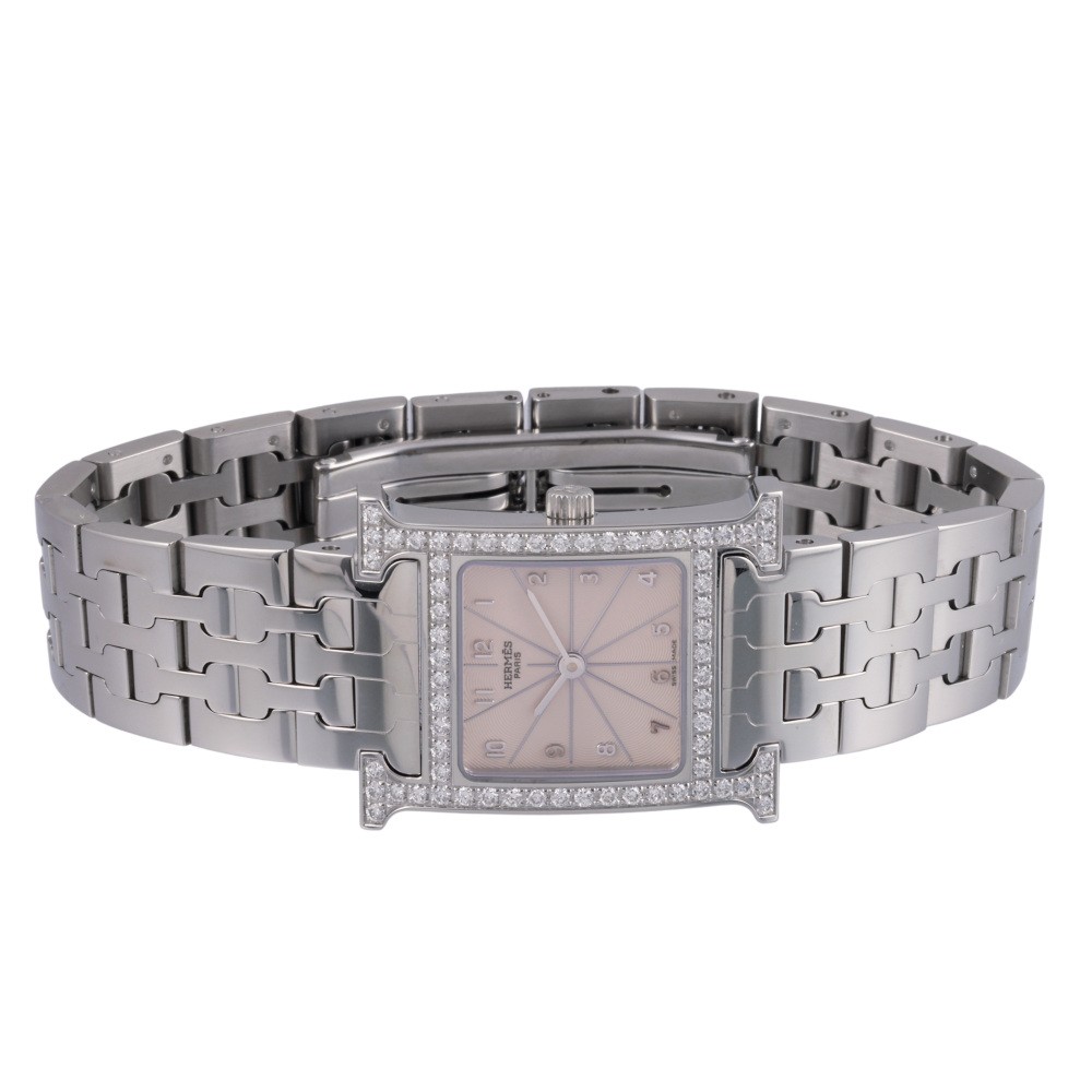 中古] エルメス Hウォッチ Hウォッチ ケースダイヤ HH1230 W217896