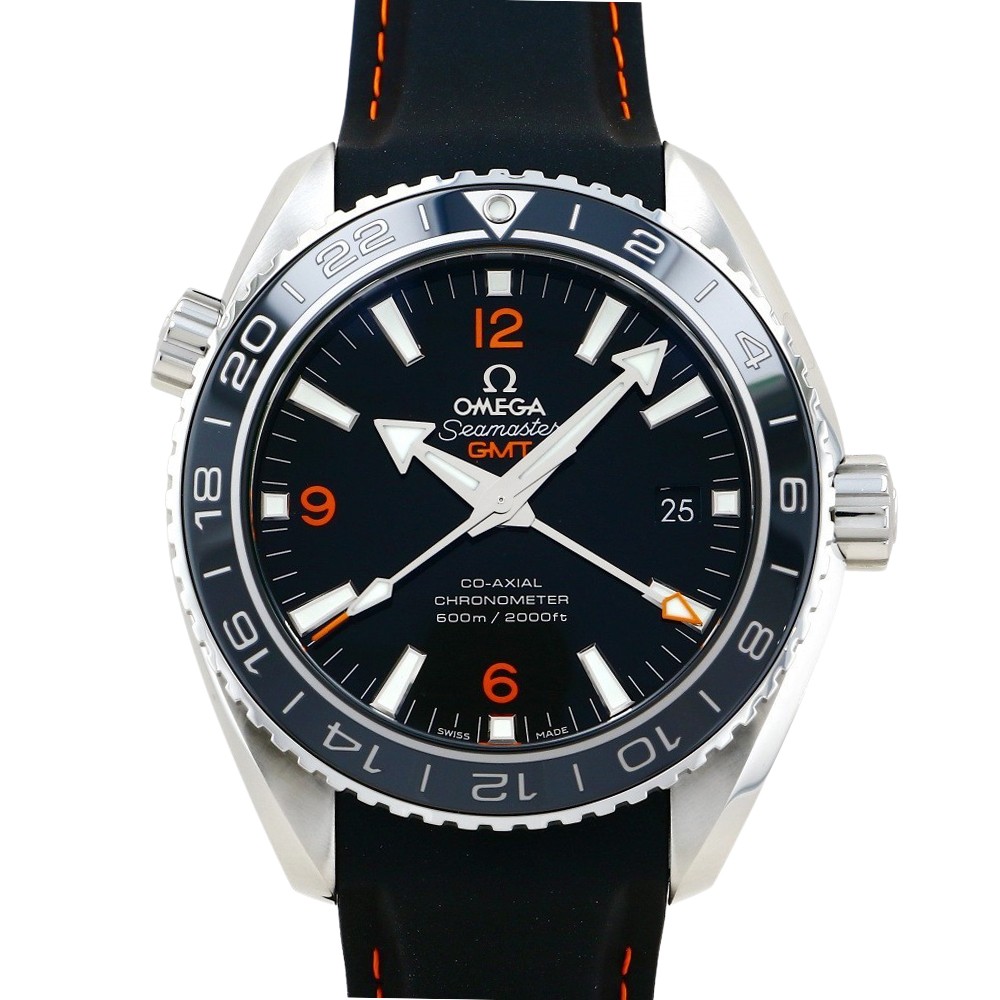 新品] オメガ シーマスター 23232442201002ブラック ステンレス GMT