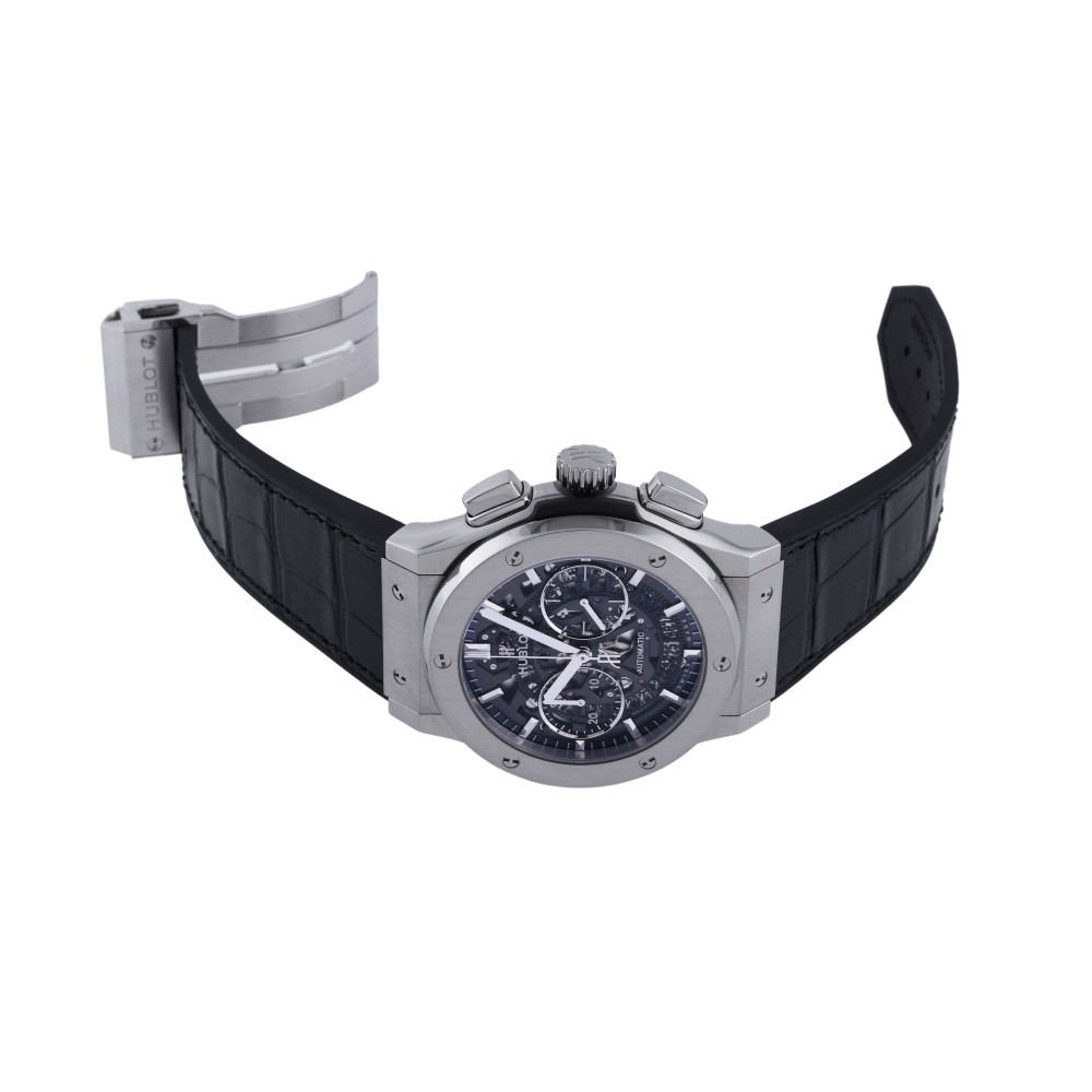 ウブロ クラシック フュージョン チタニウム  HUBLOT 　中古 中古] ウブロ クラシックフュージョン アエロ フュージョン クロノ
