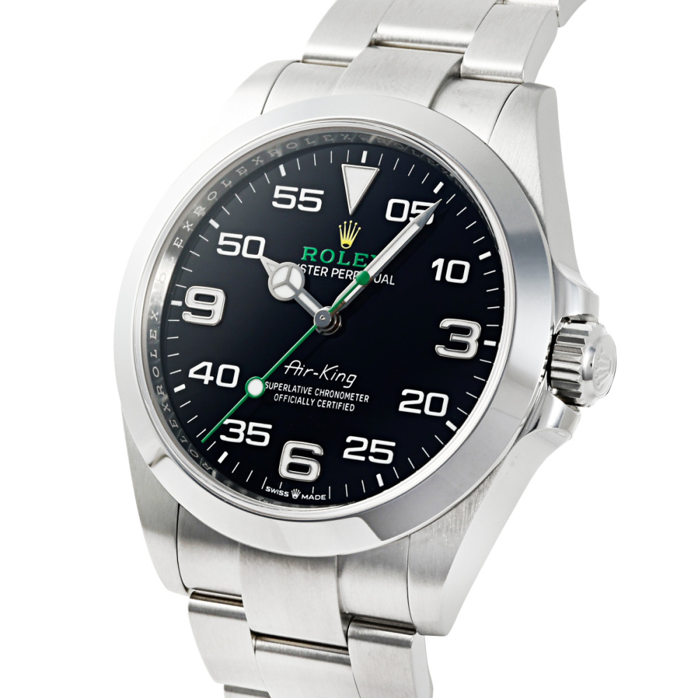 海外販促品 新品 ROLEX掛け時計 エアキング　シルバー/ブラック 海外販促品 新品 ROLEX掛け時計 エアキング シルバー/ブラック