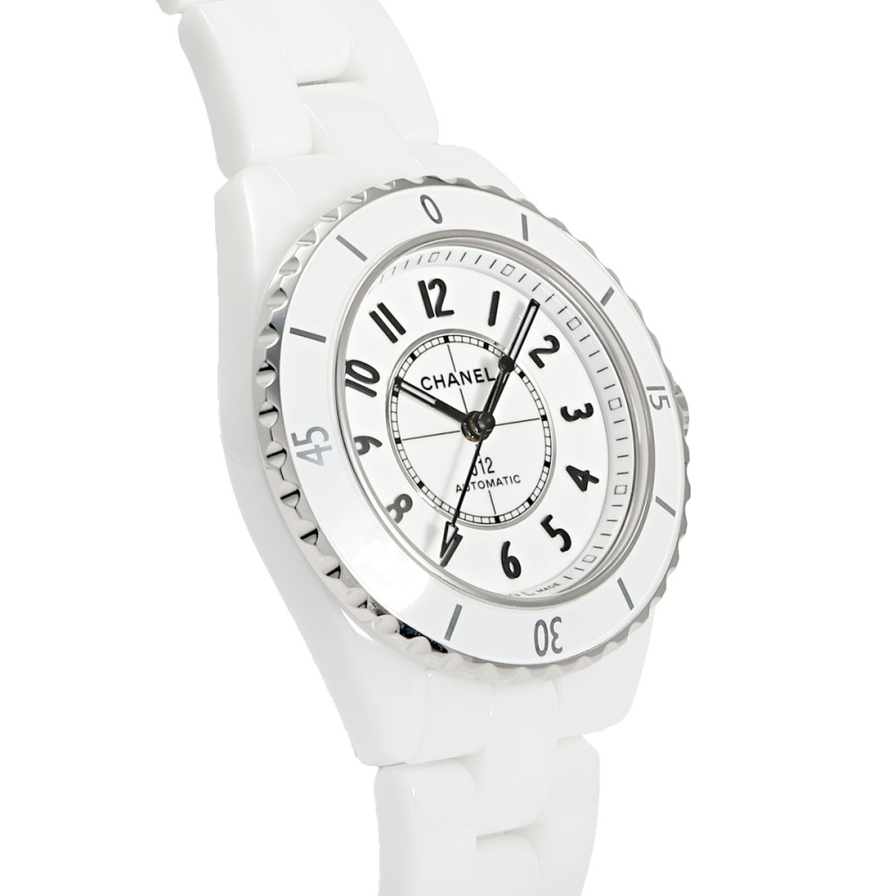 新品] シャネル J12 H5699ホワイト セラミック 逆回転防止ベゼル