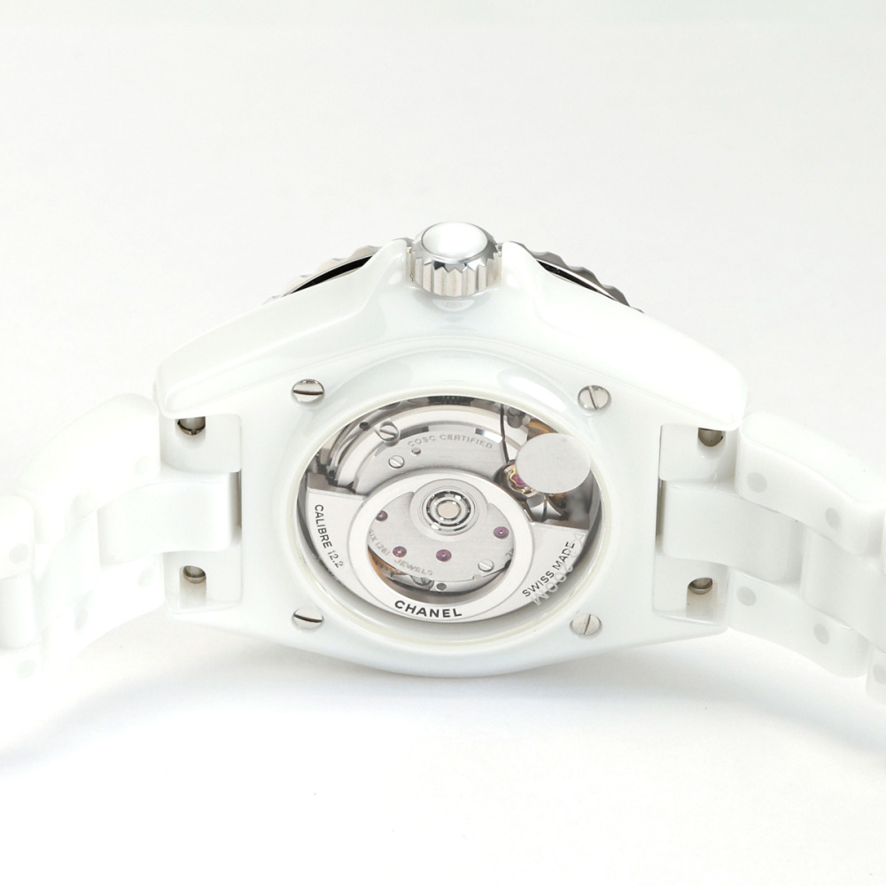 新品] シャネル J12 H5699ホワイト セラミック 逆回転防止ベゼル