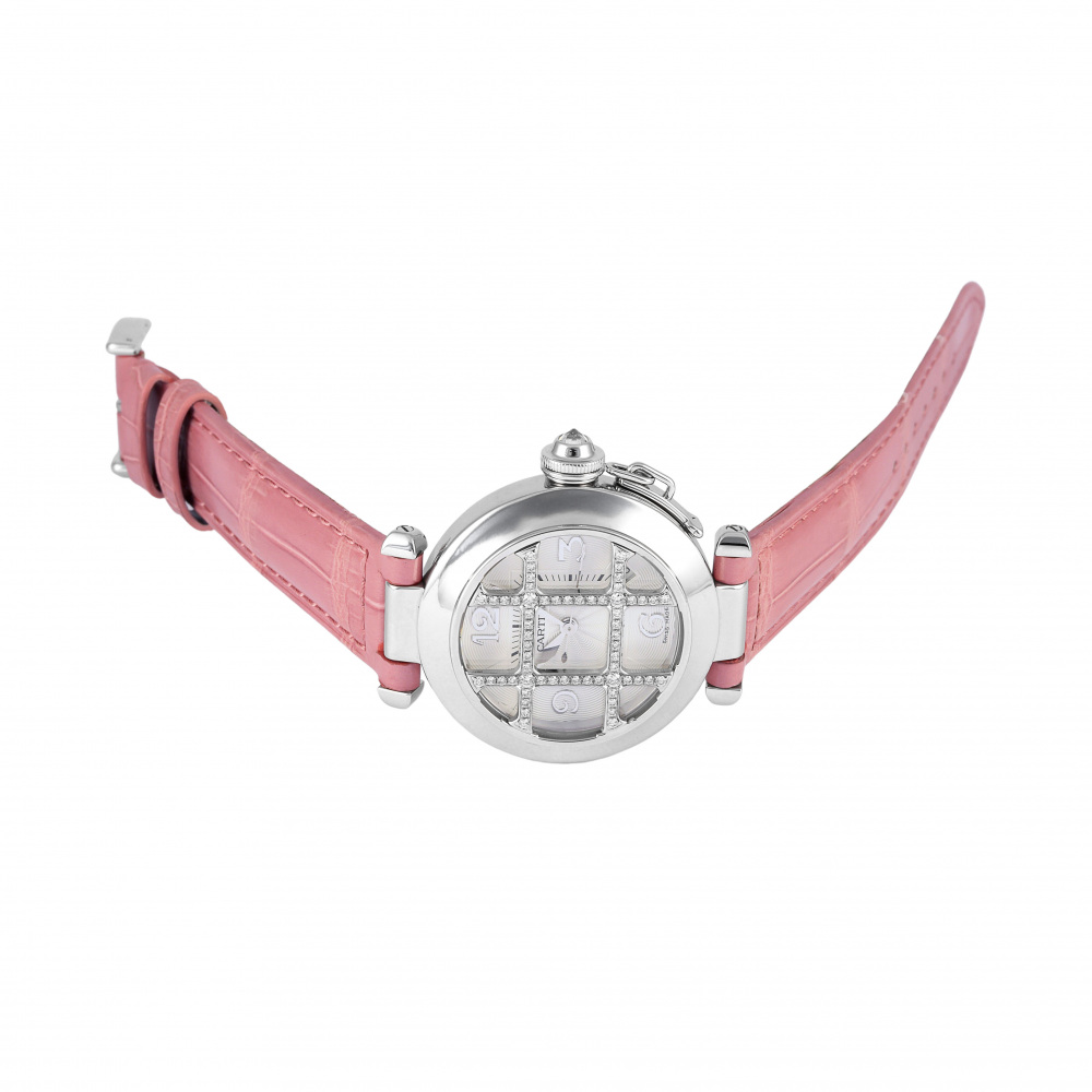カルティエ パシャ グリッド 中古] カルティエ パシャ 32 グリッドダイヤ WJ111356 W225770 | ゆきざき