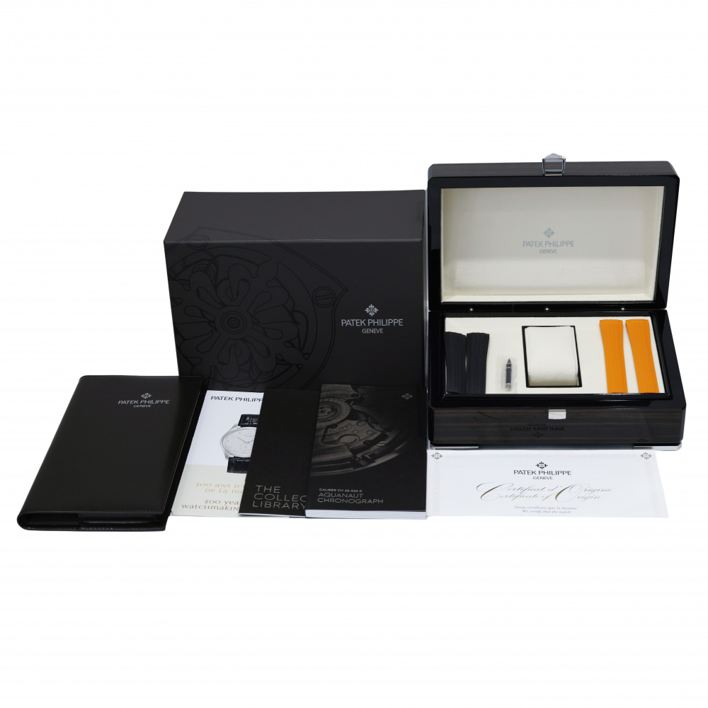 【新品未使用】PATEK PHILIPPE パテックフィリップ ノート (箱付) 中古] パテック・フィリップ アクアノート クロノグラフ ラバー