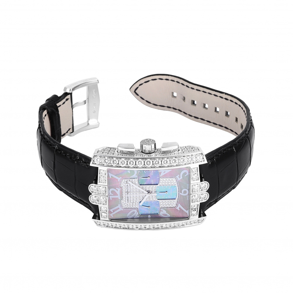 USED] HARRY WINSTON Avenue chronograph case diamond