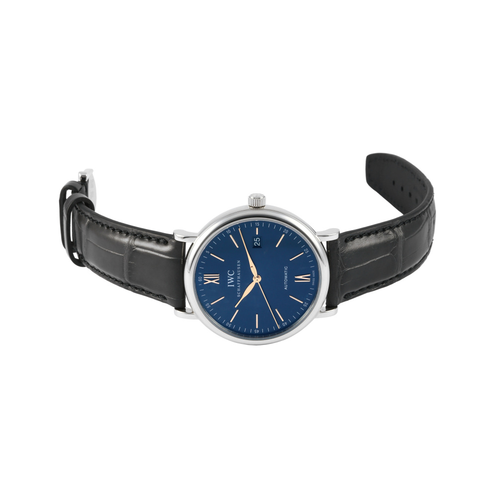 新品] IWC ポートフィノ IW356523ブルー ステンレス デイト表示 | ゆきざき