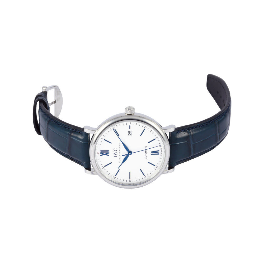 新品] IWC ポートフィノ IW356527ホワイト ステンレス デイト表示