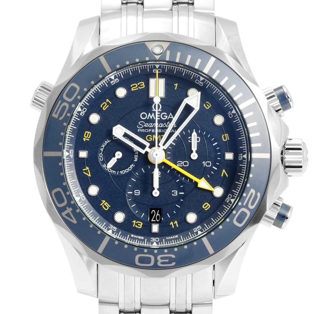 New] OMEGA Seamaster 21230445203001blue stainless GMT function