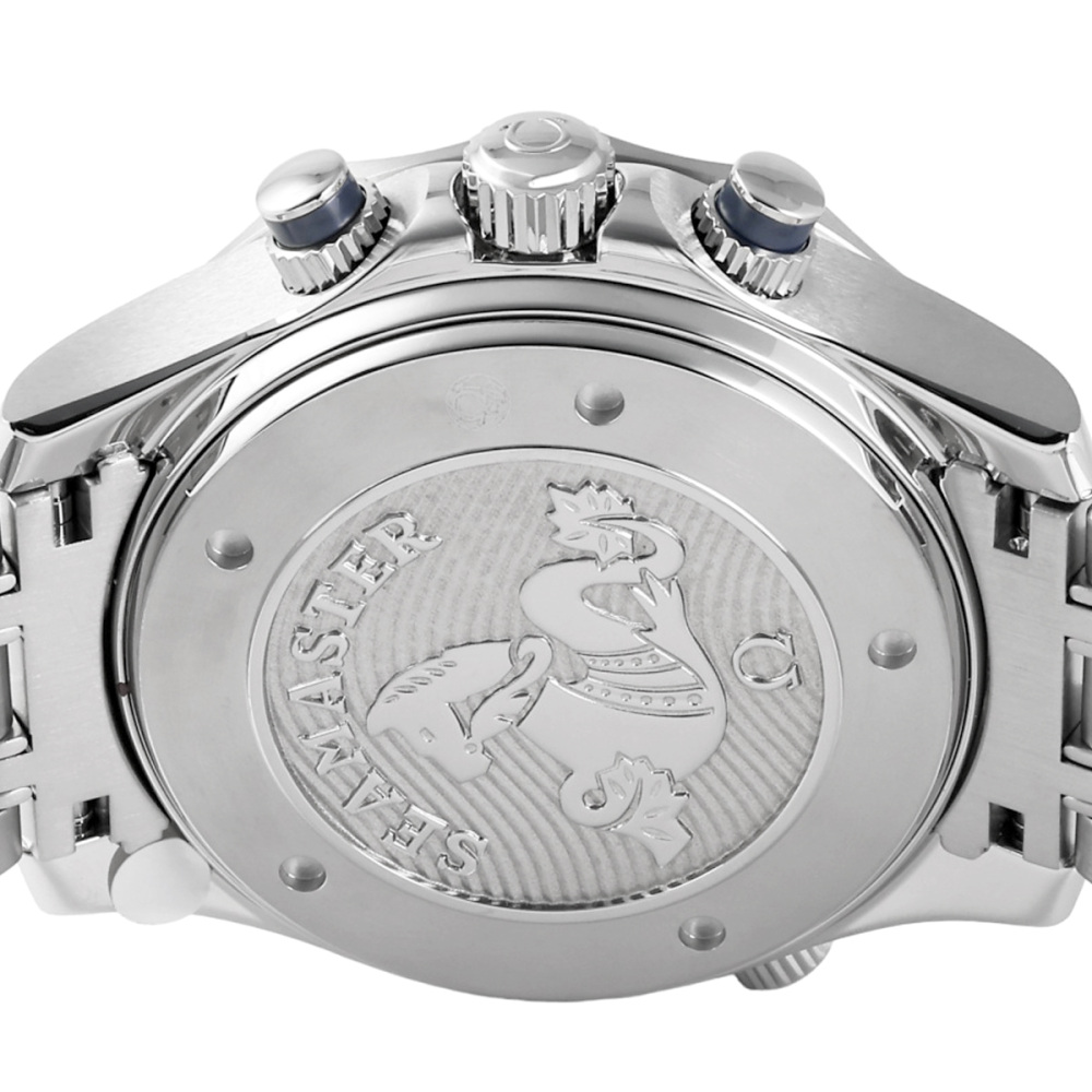 新品] オメガ シーマスター 21230445203001ブルー ステンレス GMT機能