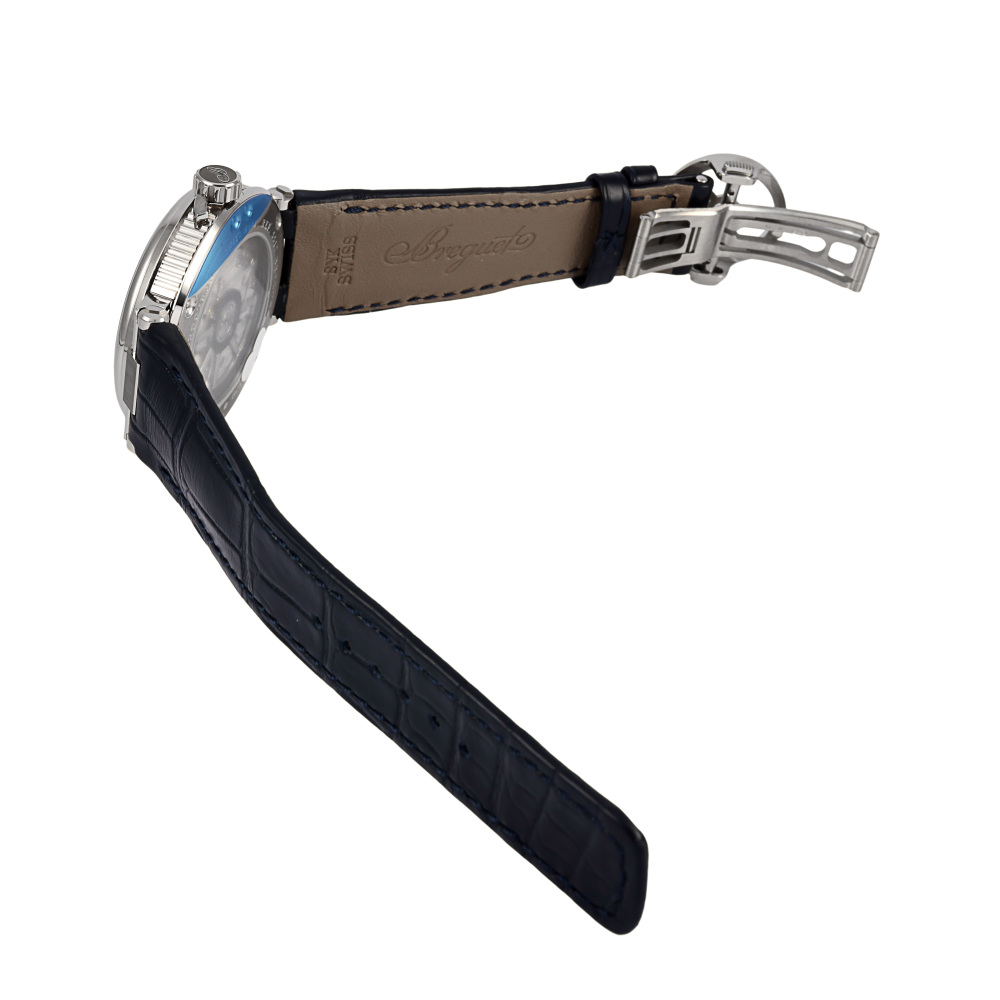 ❤️のすけ❤️ 新品] ブレゲ マリーン 5517BBY29ZU ギョーシェ ブルー ホワイト