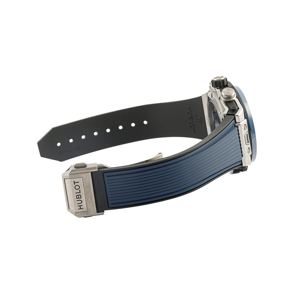 新品] ウブロ ビッグバン 441NL5171RX スケルトン ブルー チタン