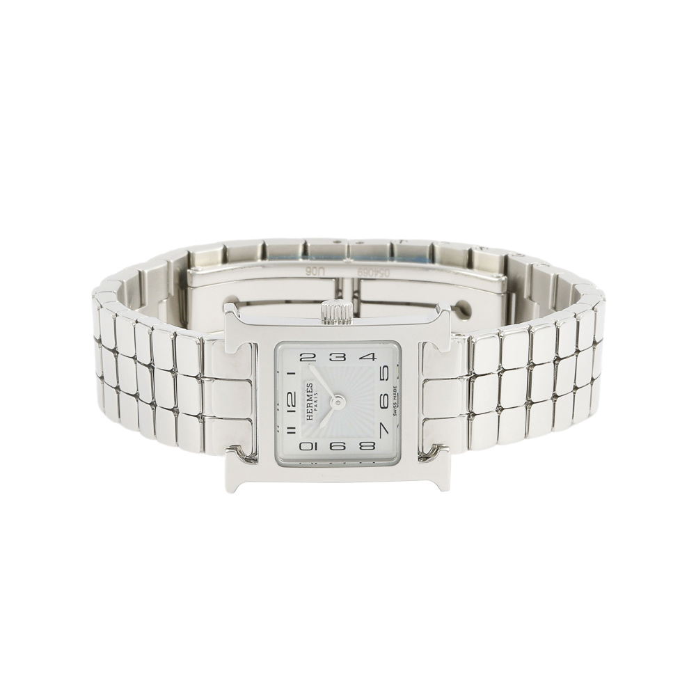 エルメスHウォッチ ホワイト  売約済み 中古)HERMES エルメス Hウォッチ HH1.210.227 ホワイト ノワール（商品