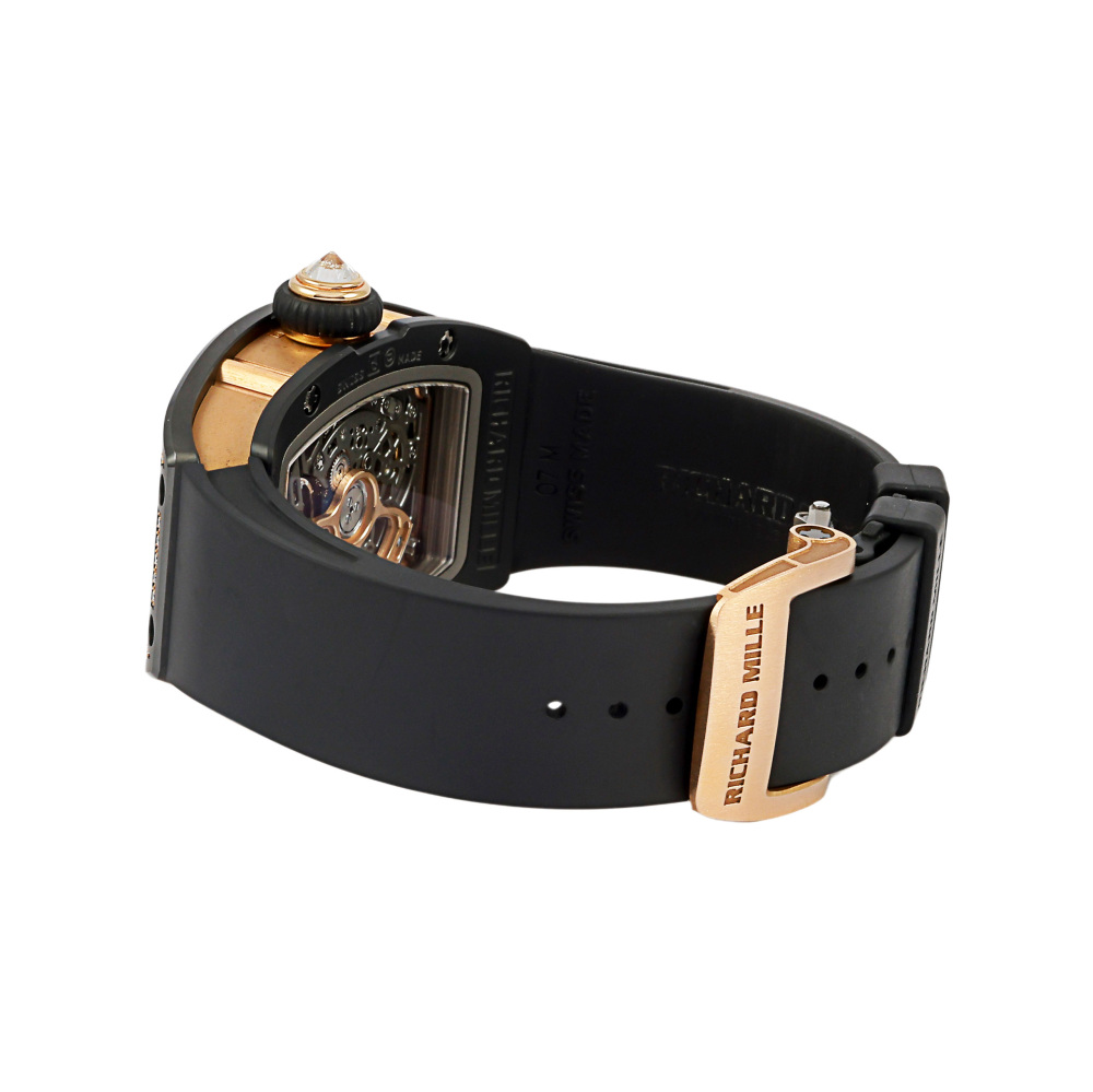 美品　リシャールミル　ブラック ラバーベルト　30 M リシャールミル用 互換ラバーベルト バックル付き ブラックの