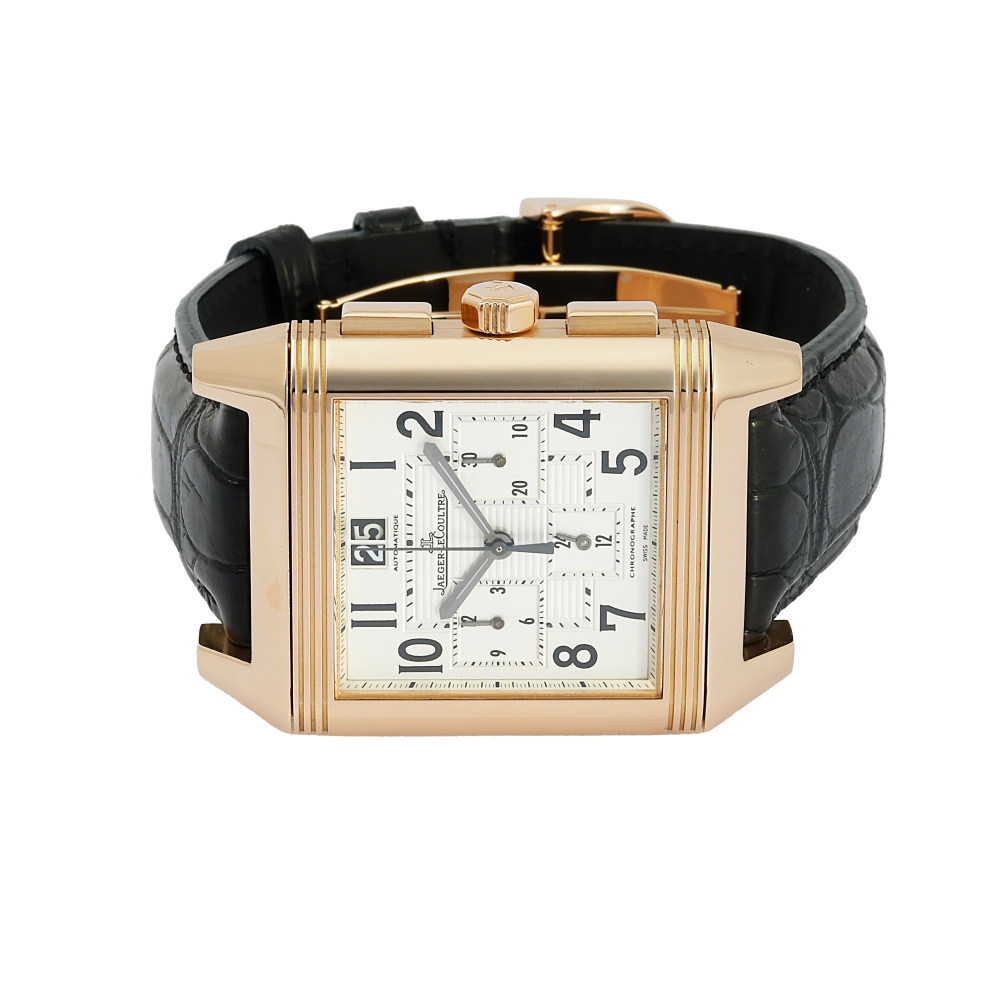 ジャガールクルト　レベルソスクアドラレディ　アリゲーター　純正ベルト焦茶　極美品 ジャガールクルト】レベルソ愛用者必見！レベルソ用 純正ベルト