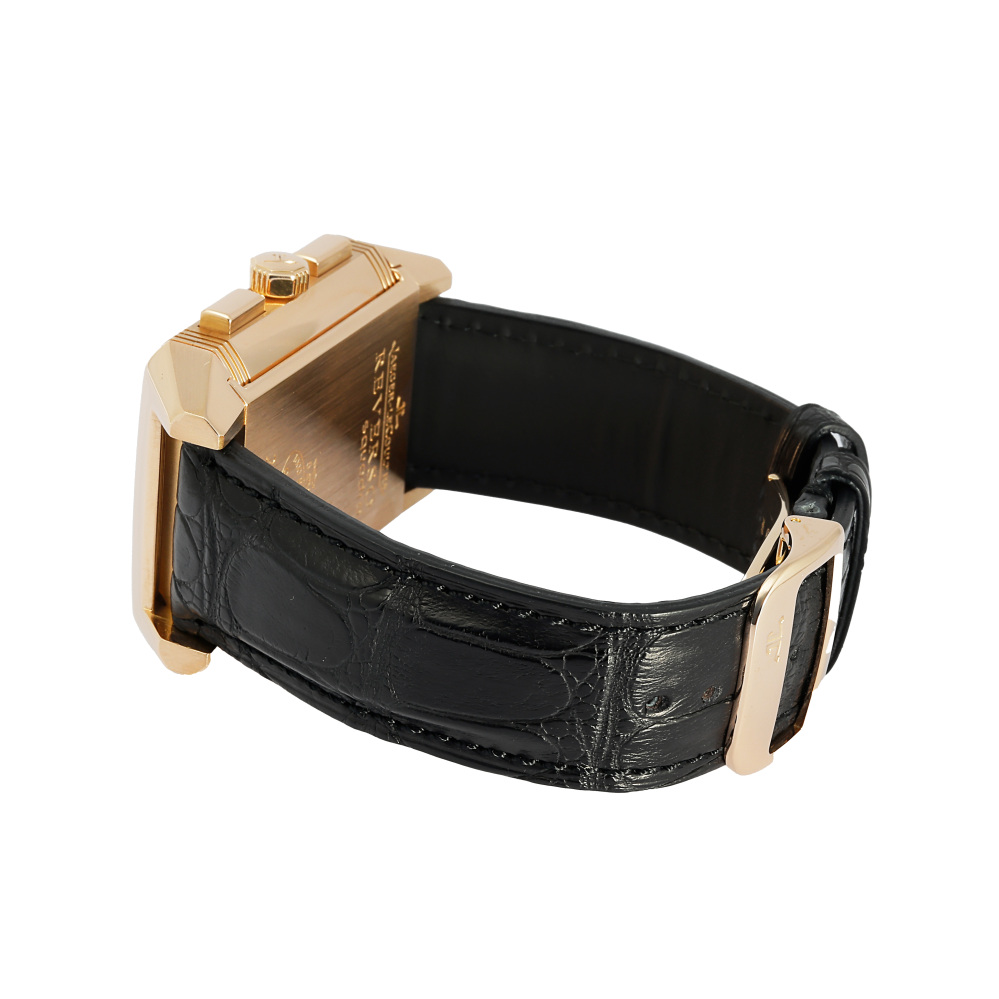 ジャガールクルト　レベルソスクアドラレディ　アリゲーター　純正ベルト焦茶　極美品 ジャガールクルト】レベルソ愛用者必見！レベルソ用 純正ベルト