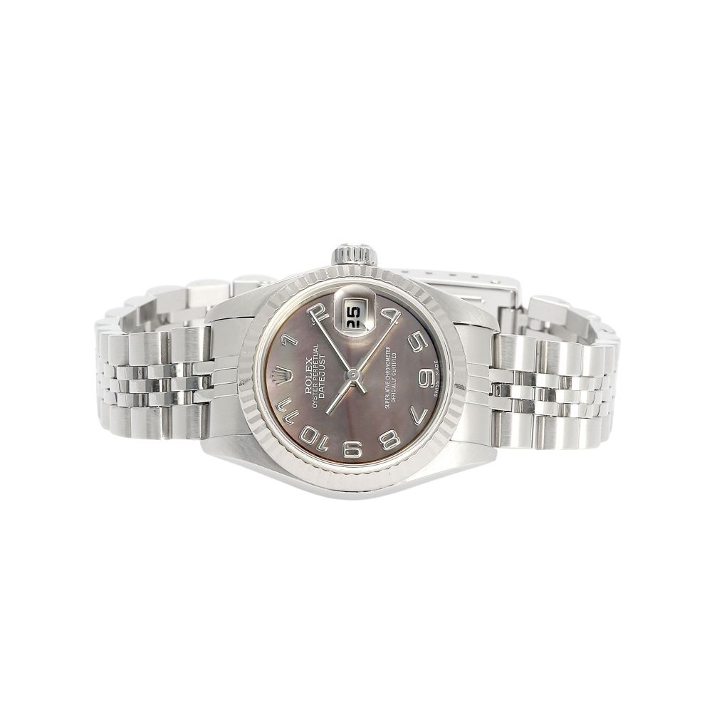 ロレックス デイトジャスト 79174NA.SHBKARJ シェル ブラック/アラビア