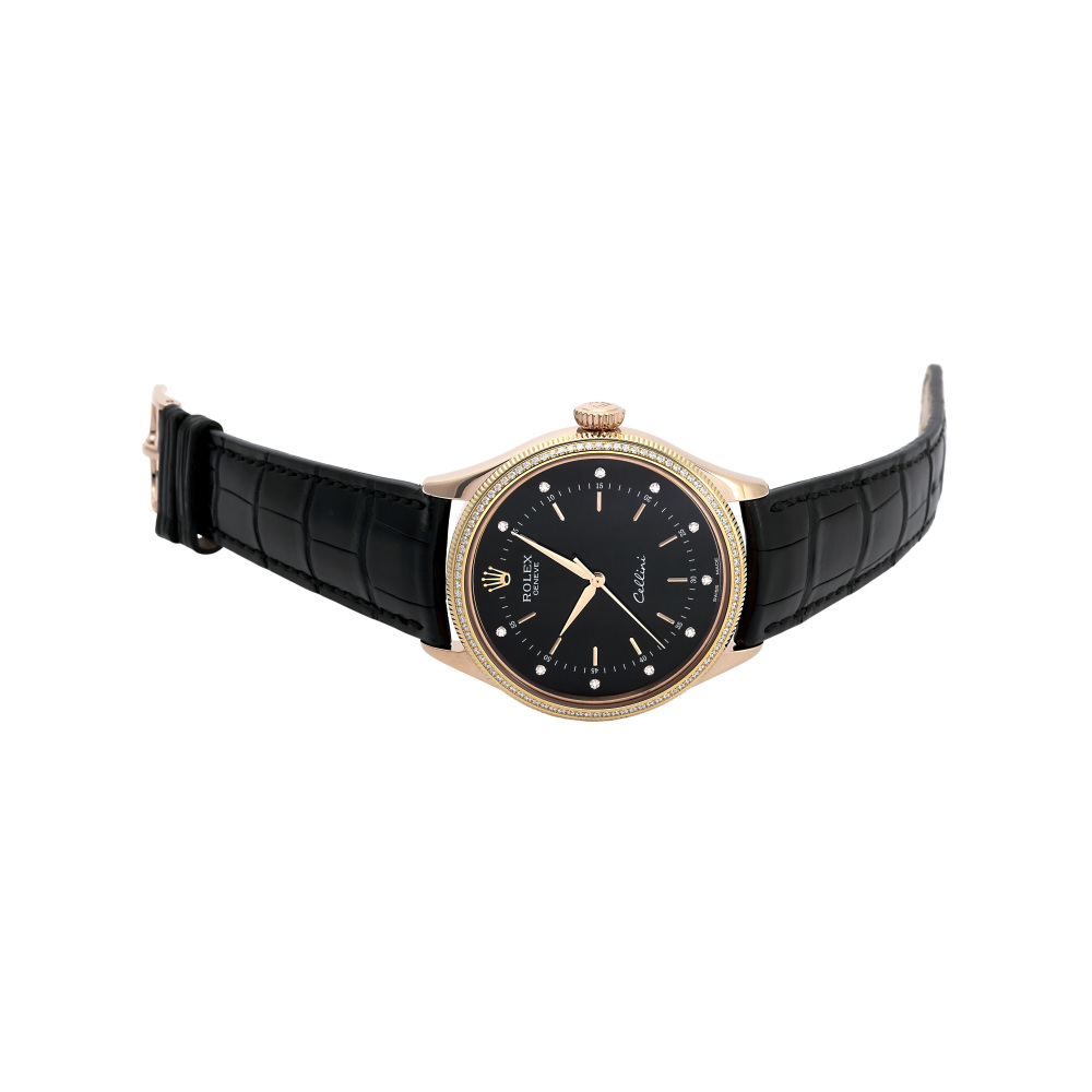 ROLEX　ロレックス腕時計 ロレックス チェリーニ 50605RBR.BKブラック ダイヤモンド エバー