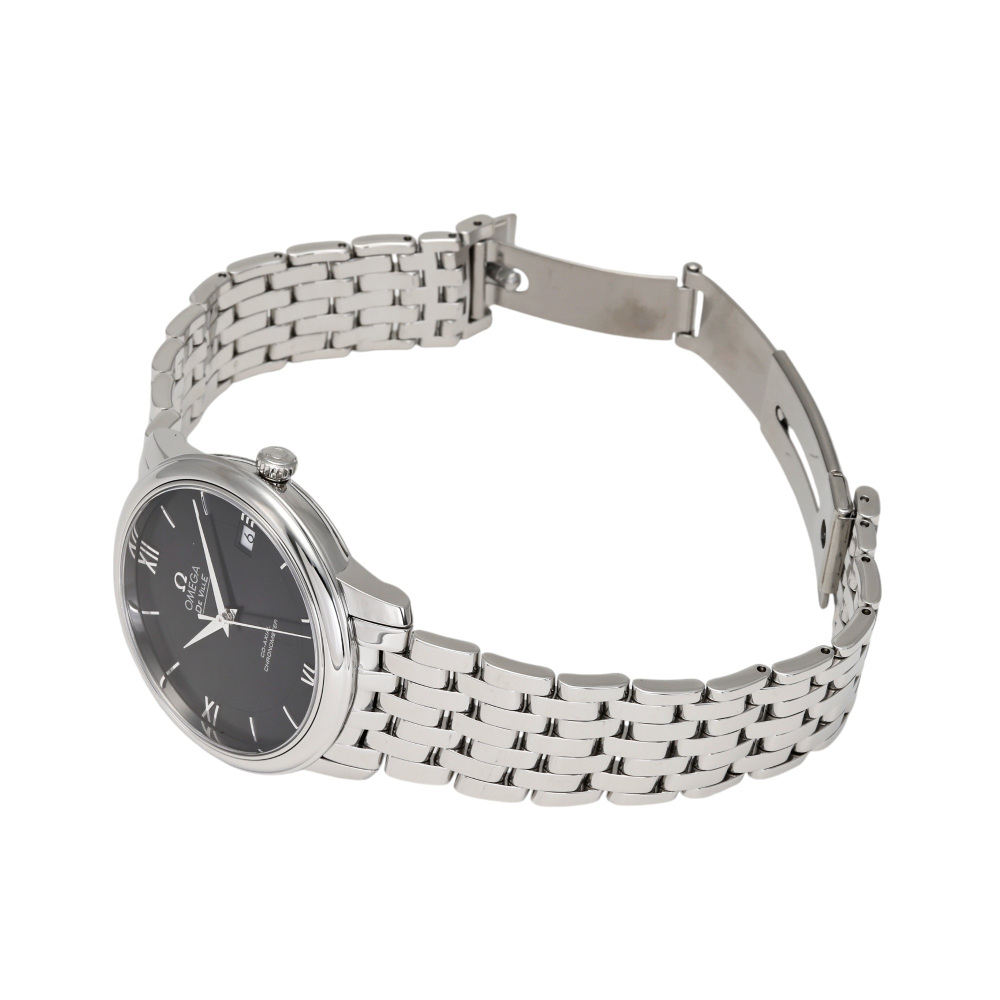 新品] オメガ デ・ヴィル 42410372001001ブラック ステンレス デイト