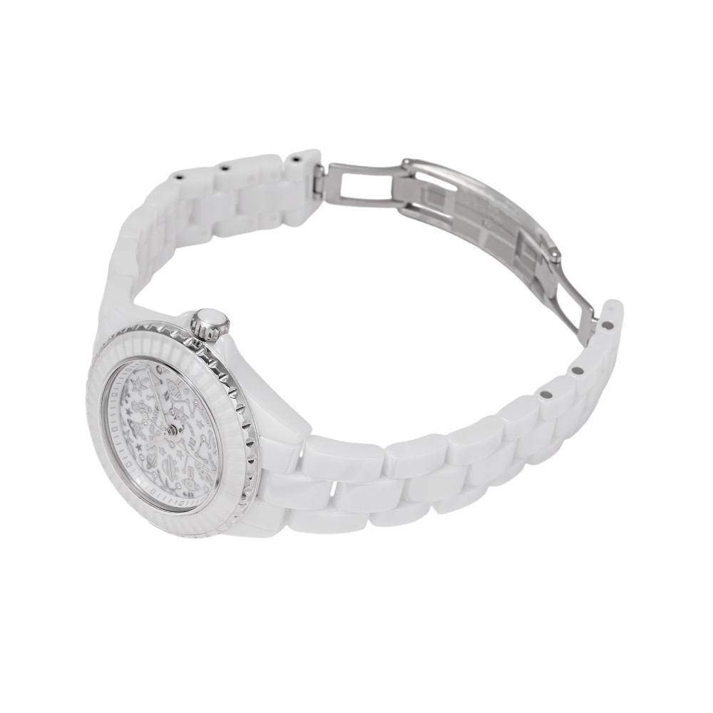 新品] シャネル J12 H7990ホワイト ダイヤモンド セラミック | ゆきざき