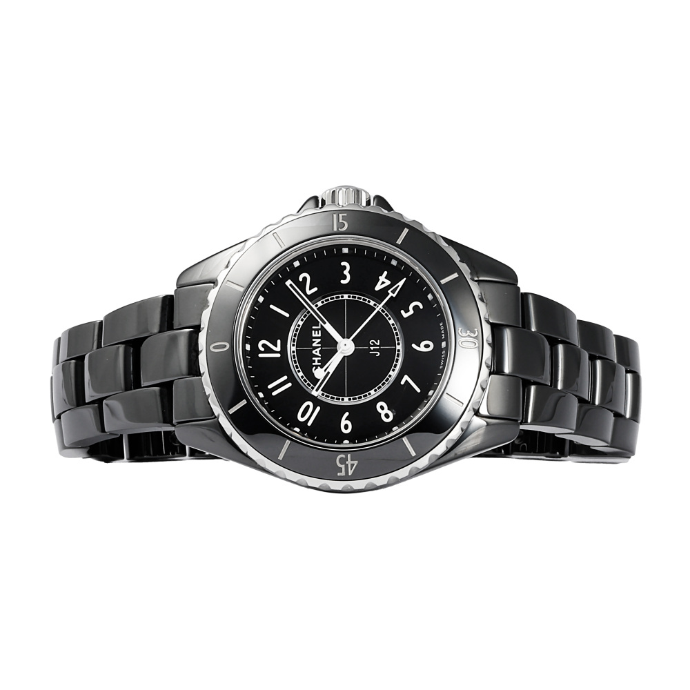 新品] シャネル J12 H5695ブラック セラミック 逆回転防止ベゼル