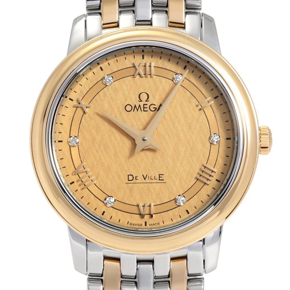 新品] オメガ デ・ヴィル 42420276058004シャンパン ダイヤモンド