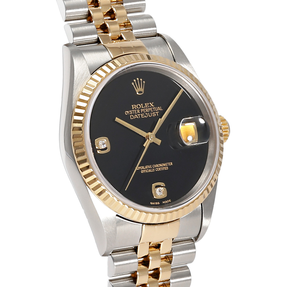 ロレックス デイトジャスト 16233.OY69AR2PDJ オニキス ブラック/6・9