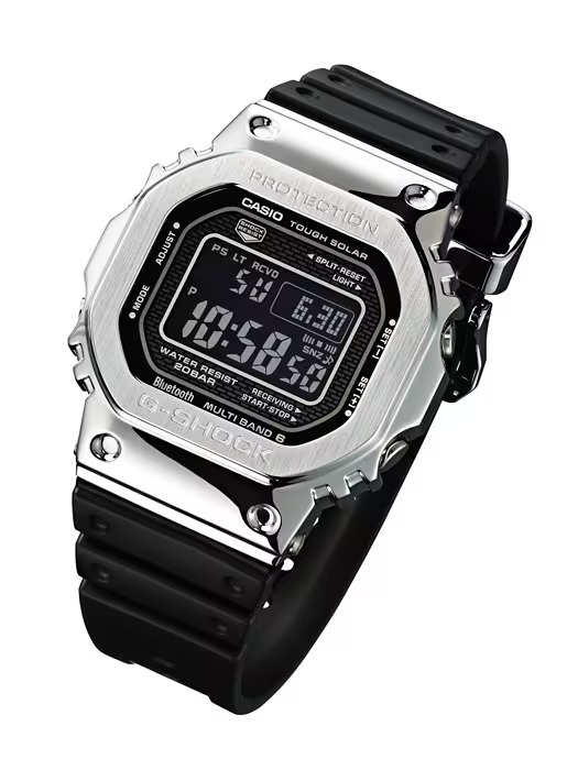 新品] カシオ Gショック GMWB50001JFブラック ステンレス アラーム 