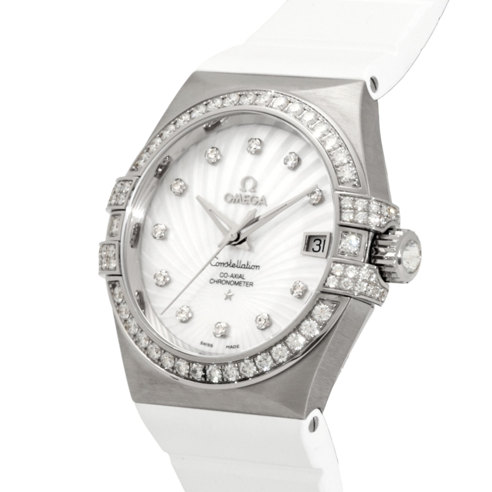 OMEGA オメガ　コンステレーション　ダイヤ　コンビ　クォーツ 新品] オメガ コンステレーション 12357352055005 シェル ホワイト