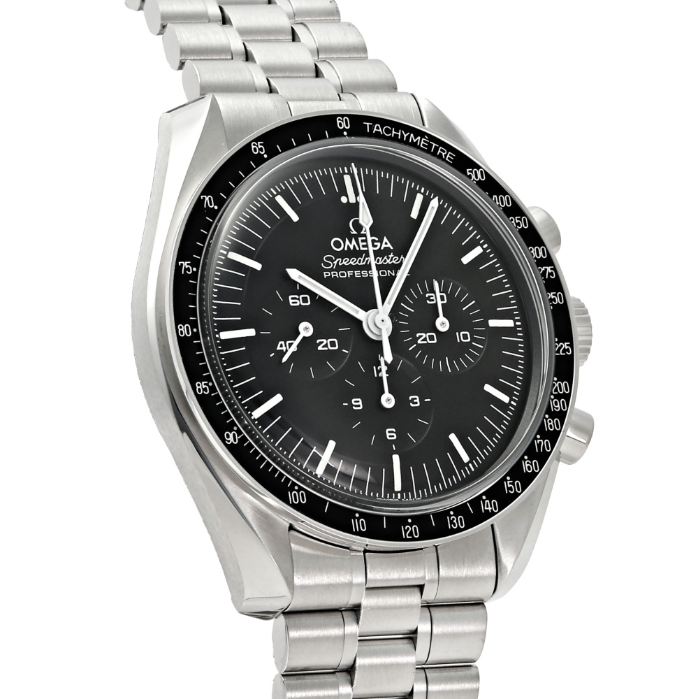 新品] オメガ スピードマスター 31030425001001ブラック ステンレス