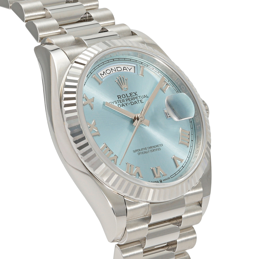 ロレックス デイデイト 128236.IBLRMPRアイスブルー/ローマ
