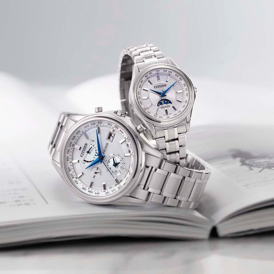 ❣️最初値下げ❣️CITIZEN Eco-Drive クロノグラフソーラークォーツ New] Citizen Exceed EE101062W- super titanium | Yukizaki