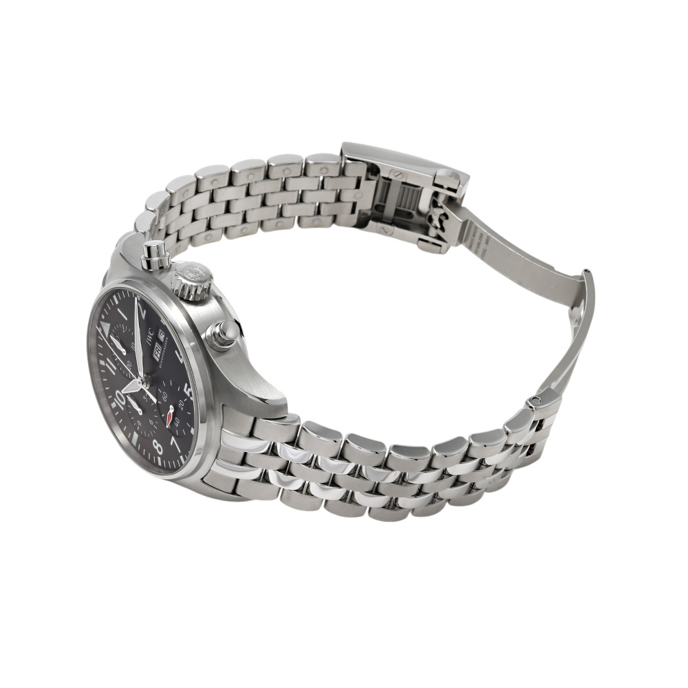 新品] IWC パイロットウォッチ IW388113ブラック ステンレス