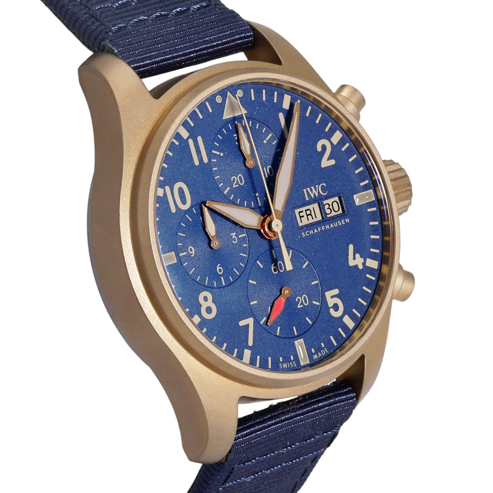 新品] IWC パイロットウォッチ IW388109ブルー ブロンズ デイデイト