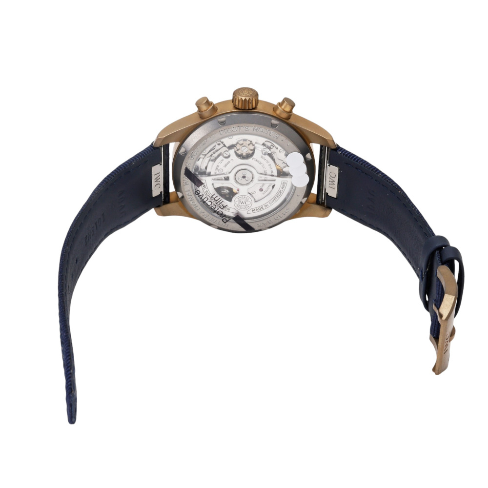 新品] IWC パイロットウォッチ IW388109ブルー ブロンズ デイデイト