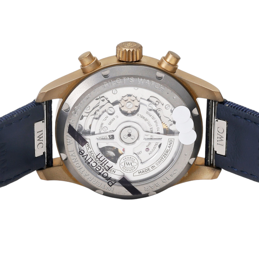新品] IWC パイロットウォッチ IW388109ブルー ブロンズ デイデイト