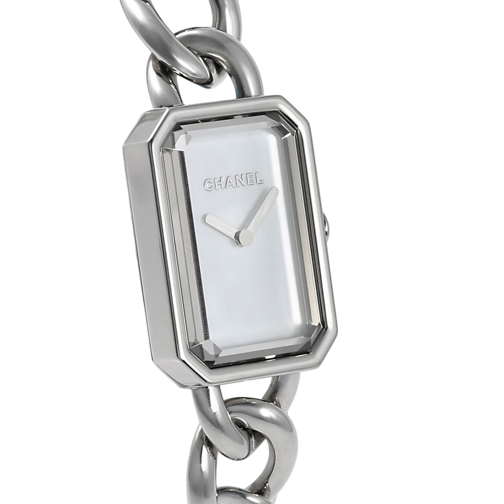 シャネル プルミエール ウォッチ シェル H3251 箱 SS レディース時計 ホワイトシェル 仕上げ済 美品 中古 CHANEL シャネル 腕時計 プルミエールM H3251 クォーツ