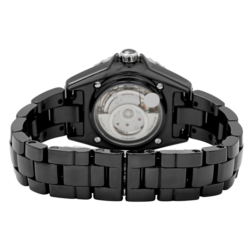 新品] シャネル J12 H9742ブラック ダイヤモンド セラミック 逆回転