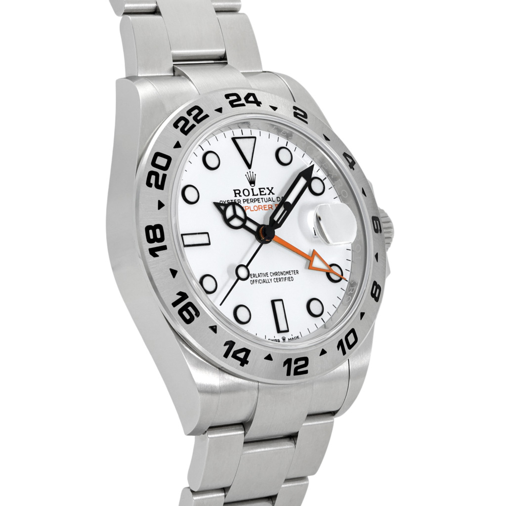 新品] ロレックス エクスプローラーII 226570.WHOホワイト オイスター