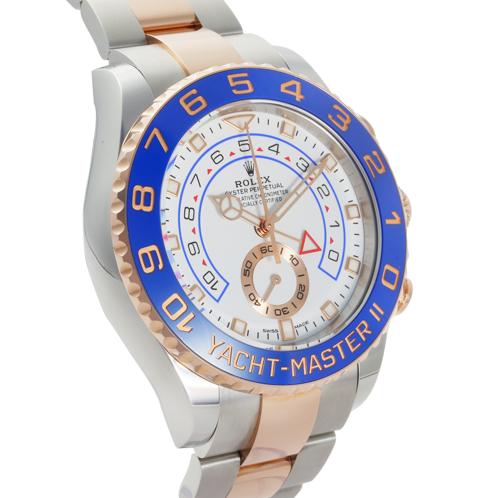 ロレックス ヨットマスターII 116681.WHBZNOホワイト/ベンツ針