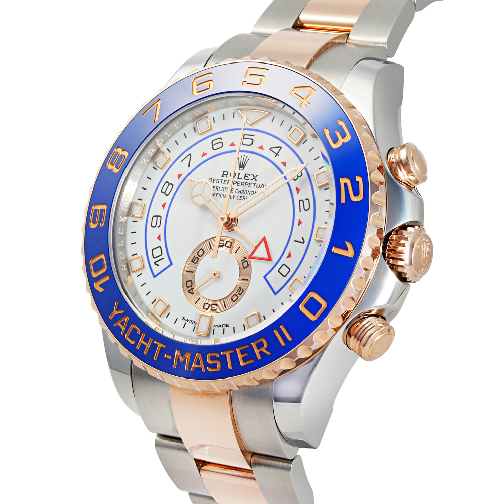 ロレックス ヨットマスターII 116681.WHBZNOホワイト/ベンツ針