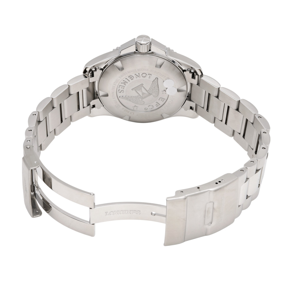 新品] ロンジン コンクエスト L38404966ブルー ステンレス デイト表示