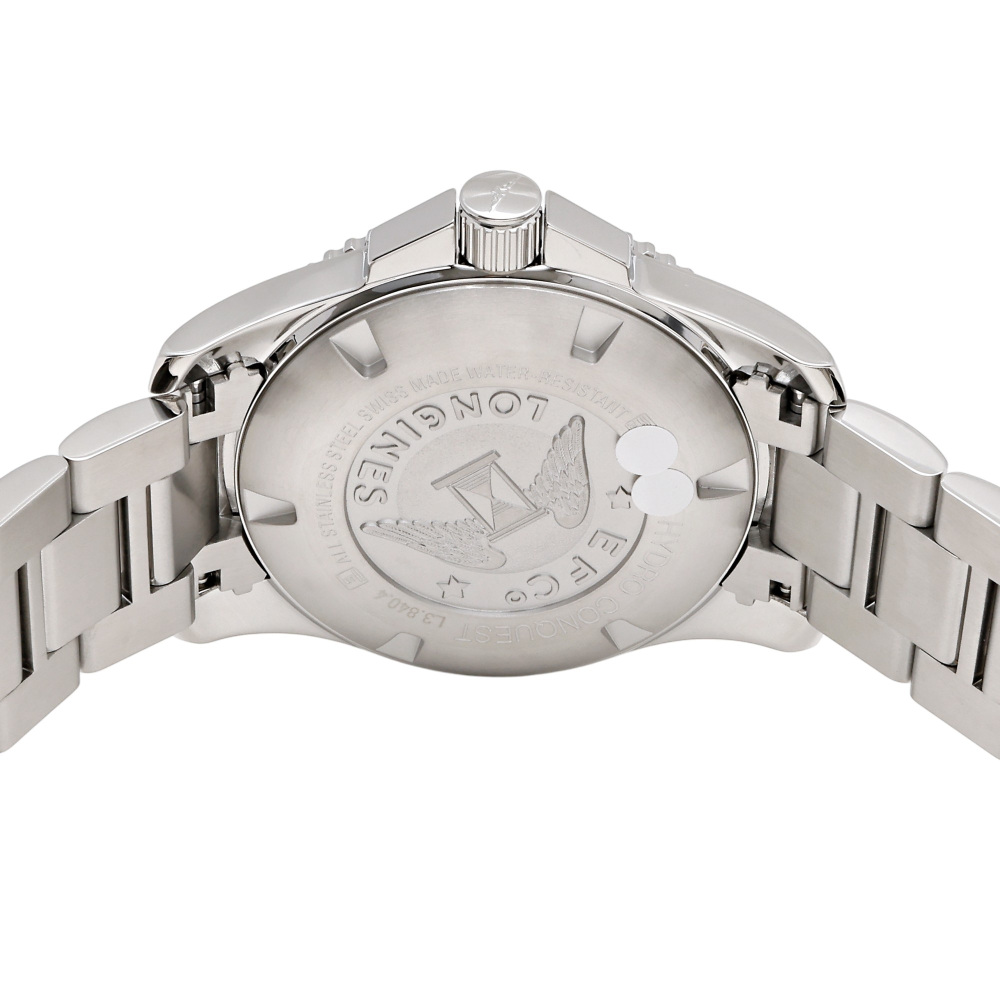 新品] ロンジン コンクエスト L38404966ブルー ステンレス デイト表示